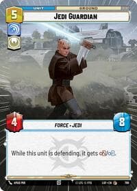 Jedi Guardian (Hyperspace Foil) - Legends of the Force - Star Wars: Unlimited card