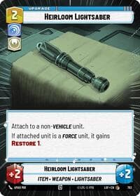 Heirloom Lightsaber (Hyperspace Foil) - Legends of the Force - Star Wars: Unlimited card
