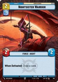 Nightsister Warrior (Hyperspace Foil) - Legends of the Force - Star Wars: Unlimited card