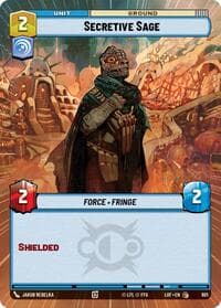 Secretive Sage (Hyperspace Foil) - Legends of the Force - Star Wars: Unlimited card