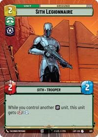 Sith Legionnaire (Hyperspace Foil) - Legends of the Force - Star Wars: Unlimited card