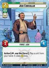 Jedi Consular (Hyperspace Foil) - Legends of the Force - Star Wars: Unlimited card