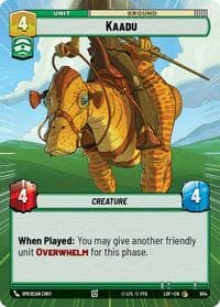 Kaadu (Hyperspace Foil) - Legends of the Force - Star Wars: Unlimited card