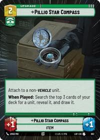 Pillio Star Compass (Hyperspace Foil) - Legends of the Force - Star Wars: Unlimited card