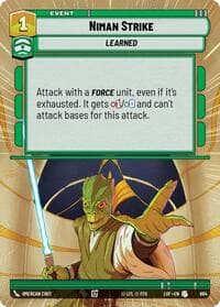 Niman Strike (Hyperspace Foil) - Legends of the Force - Star Wars: Unlimited card