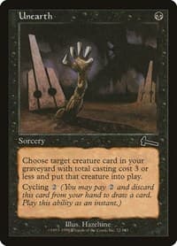 Unearth - Urza's Legacy - Magic: The Gathering card