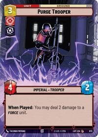 Purge Trooper (Hyperspace Foil) - Legends of the Force - Star Wars: Unlimited card
