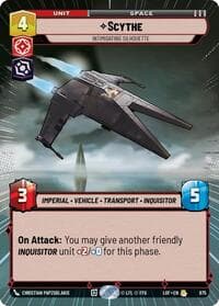 Scythe - Intimidating Silhouette (Hyperspace Foil) - Legends of the Force - Star Wars: Unlimited card