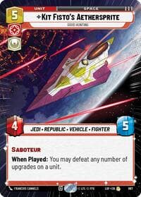 Kit Fisto's Aethersprite - Good Hunting (Hyperspace Foil) - Legends of the Force - Star Wars: Unlimited card