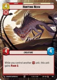 Hunting Nexu (Hyperspace Foil) - Legends of the Force - Star Wars: Unlimited card