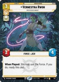 Vernestra Rwoh - Precocious Knight (Hyperspace Foil) - Legends of the Force - Star Wars: Unlimited card