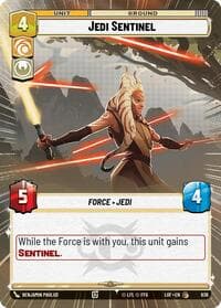 Jedi Sentinel (Hyperspace Foil) - Legends of the Force - Star Wars: Unlimited card