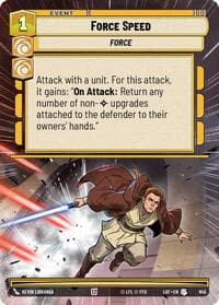 Force Speed (Hyperspace Foil) - Legends of the Force - Star Wars: Unlimited card
