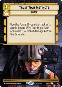 Trust Your Instincts (Hyperspace Foil) - Legends of the Force - Star Wars: Unlimited card