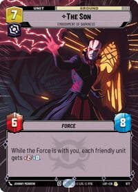 The Son - Embodiment of Darkness (Hyperspace Foil) - Legends of the Force - Star Wars: Unlimited card