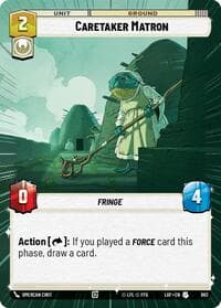 Caretaker Matron (Hyperspace Foil) - Legends of the Force - Star Wars: Unlimited card