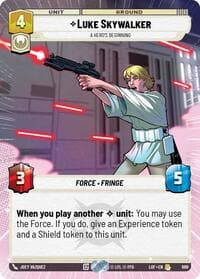 Luke Skywalker - A Hero's Beginning (Hyperspace Foil) - Legends of the Force - Star Wars: Unlimited card