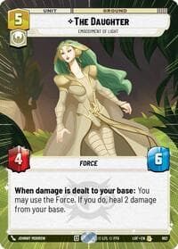The Daughter - Embodiment of Light (Hyperspace Foil) - Legends of the Force - Star Wars: Unlimited card