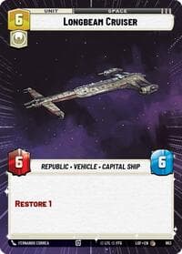 Longbeam Cruiser (Hyperspace Foil) - Legends of the Force - Star Wars: Unlimited card