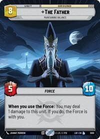 The Father - Maintaining Balance (Hyperspace Foil) - Legends of the Force - Star Wars: Unlimited card