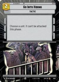 Go Into Hiding (Hyperspace Foil) - Legends of the Force - Star Wars: Unlimited card