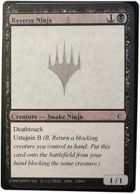 Reverse Ninja - Un-Known Event Playtest Cards - Magic: The Gathering card