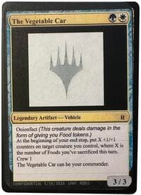 The Vegetable Car - Un-Known Event Playtest Cards - Magic: The Gathering card