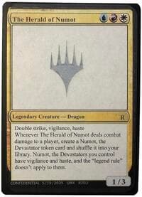 The Herald of Numot - Un-Known Event Playtest Cards - Magic: The Gathering card