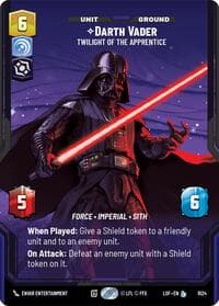 Darth Vader - Twilight of the Apprentice (Prestige) - Legends of the Force - Star Wars: Unlimited card