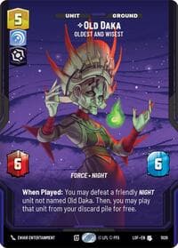 Old Daka - Oldest and Wisest (Prestige) - Legends of the Force - Star Wars: Unlimited card