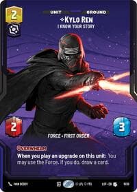 Kylo Ren - I Know Your Story (Prestige) - Legends of the Force - Star Wars: Unlimited card
