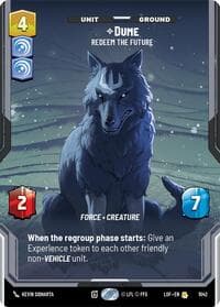 Dume - Redeem the Future (Prestige) - Legends of the Force - Star Wars: Unlimited card