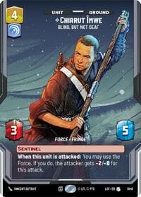 Chirrut Imwe - Blind, but not Deaf (Prestige) - Legends of the Force - Star Wars: Unlimited card