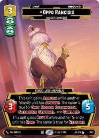 Oppo Rancisis - Ancient Councilor (Prestige) - Legends of the Force - Star Wars: Unlimited card