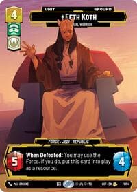 Eeth Koth - Spiritual Warrior (Prestige) - Legends of the Force - Star Wars: Unlimited card