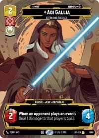 Adi Gallia - Stern and Focused (Prestige) - Legends of the Force - Star Wars: Unlimited card