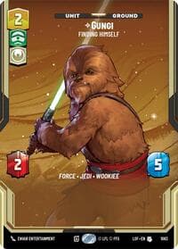 Gungi - Finding Himself (Prestige Foil) - Legends of the Force - Star Wars: Unlimited card