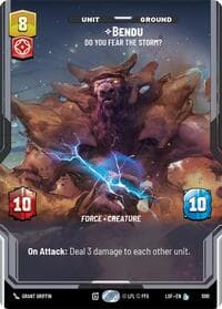 Bendu - Do You Fear the Storm? (Prestige Foil) - Legends of the Force - Star Wars: Unlimited card