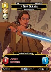 Depa Billaba - A Higher Purpose (Prestige Foil) - Legends of the Force - Star Wars: Unlimited card