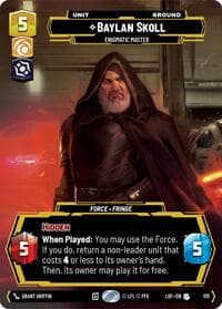 Baylan Skoll - Enigmatic Master (Prestige Foil) - Legends of the Force - Star Wars: Unlimited card