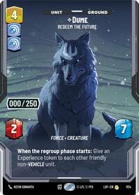 Dume - Redeem the Future (Serialized) - Legends of the Force - Star Wars: Unlimited card