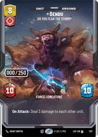Bendu - Do You Fear the Storm? (Serialized) - Legends of the Force - Star Wars: Unlimited card