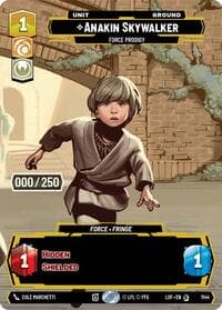 Anakin Skywalker - Force Prodigy (Serialized) - Legends of the Force - Star Wars: Unlimited card