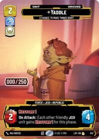 Yaddle - A Chance To Make Things Right (Serialized) - Legends of the Force - Star Wars: Unlimited card