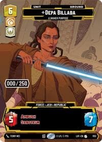 Depa Billaba - A Higher Purpose (Serialized) - Legends of the Force - Star Wars: Unlimited card