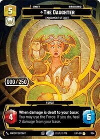 The Daughter - Embodiment of Light (Serialized) - Legends of the Force - Star Wars: Unlimited card