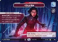 Kylo Ren - We're Not Done Yet (Showcase) - Legends of the Force - Star Wars: Unlimited card