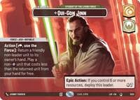 Qui-Gon Jinn - Student of the Living Force (Showcase) - Legends of the Force - Star Wars: Unlimited card