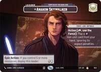 Anakin Skywalker - Tempted by the Dark Side (Showcase) - Legends of the Force - Star Wars: Unlimited card