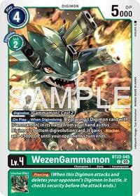 WezenGammamon - Cyber Eden - Digimon Card Game card